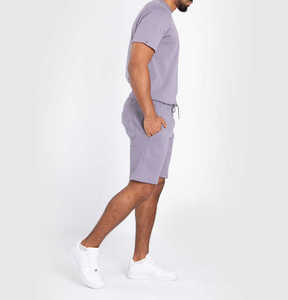 Shorts de sport unisexe personnalisés en gros avec taille élastique pour la compétition, shorts de mode pour le physique, nouveauté - Product Image 4