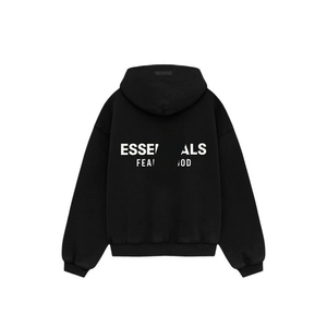 เสื้อฮู้ดดี้ Essentials ทรงโอเวอร์ไซส์ ผ้าฝ้ายเฟรนช์เทอร์รี่ สไตล์ลำลองสำหรับฤดูใบไม้ร่วง มีกระเป๋าหน้าพร้อมลายพิมพ์ - Product Image 4