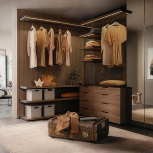 JY Project Customized European Modern <b>Hanging</b> <b>Wardrobe</b> MDF RTA Eco-Friendly Space Saving Hotel & Villa Bedroom Storage Vietnam - Product Image 4