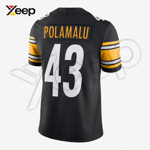 เสื้อฟุตบอลอเมริกัน XEEP รุ่นปรับแต่งได้ XC-AFU-17 สำหรับผู้ชาย เนื้อผ้าโพลีเอสเตอร์น้ำหนักเบา ระบายอากาศได้ดี พิมพ์ลายด้วยเทคโนโลยีฮีททรานเฟอร์ ประสิทธิภาพสูง - Product Image 2