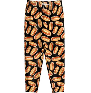 Men's Printed Sweatpants Graphic Streetwear Cargo Joggers Multi Pocket Fleece Track Bottoms Europe Market Trend Top - Product Image 1
