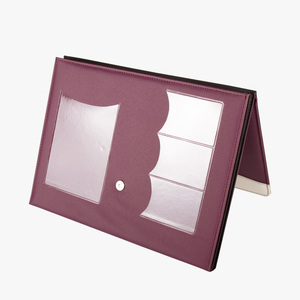 Business Leather <b>Document</b> Organizer Accordion Clip - Product Image 4