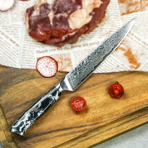 Professional Chef Kitchen <b>Knife</b> <b>Set</b> 9-Piece Stainless Steel Wood Handle Eco-Friendly Leather Bag Factory Direct Best Quality - Product Image 3