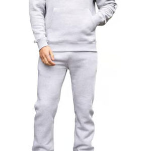 Survêtement personnalisé pour homme en coton et polyester, style streetwear, fabriqué au Pakistan, motif uni, design imprimé hiver, léger et respirant - Product Image 1