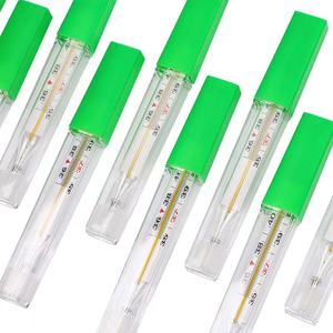 Thermomètre en verre sans mercure de Chine, thermomètre médical environnemental ovale pour aisselles, thermomètres cliniques pour adultes et enfants - Product Image 2