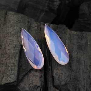 Cuentas de Cuarzo Opalita Rosa Natural de Alta Calidad, Forma de Pera de 10x30mm, Altamente Pulimentadas, Calibradas, Sueltas, para Fabricación de Joyería - Product Image 1