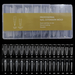 Puntas <span class=keywords><strong>de</strong></span> <span class=keywords><strong>Uñas</strong></span> <span class=keywords><strong>de</strong></span> Doble Forma Personalizadas OEM, 240 Piezas, 15 Tamaños, Reutilizables, Tipo Sándwich, Extensiones <span class=keywords><strong>de</strong></span> <span class=keywords><strong>Uñas</strong></span> Dobles Superiores e Inferiores para <span class=keywords><strong>Uñas</strong></span> <span class=keywords><strong>de</strong></span> Gel Acrílico - Product Image 5