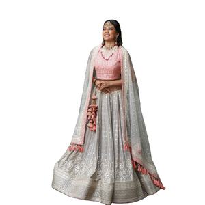 Ropa DE BODA Georgette Lehenga Choli de alta calidad para mujer con Dupatta a juego disponible a precios al por mayor desde India - Product Image 1