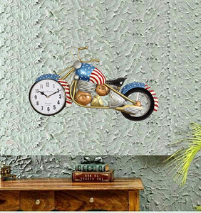 NESFUR Decorative Metal Bike With Watch Wall Art For Home Decor and Wall Decor, Wall Decor Item For Boys And Bike Lovers Room, - Product Image 3
