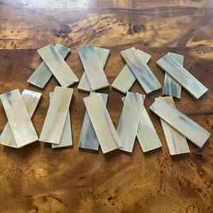 Escamas de cuerno de toro y vaca naturales de primera calidad, material hecho a mano para mangos de cuchillos al mejor precio - Product Image 6