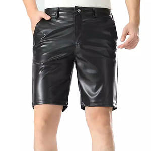 กางเกงขาสั้นหนังแท้สำหรับผู้ชายทรงเข้ารูปสไตล์ลำลองสัมผัสนุ่มสบายกางเกงขาสั้นแฟชั่นสำหรับการเดินทางกลางแจ้งยิม - Product Image 1