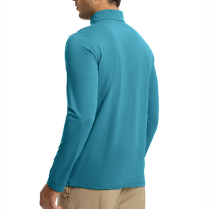 Sweat-shirt Homme à Col Zippé 100% Polyester, Confortable, Respirant, Séchage Rapide, Uni, Basique, Mélange Coton – Grande Vente - Product Image 2