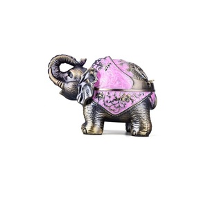 Cenicero de metal con forma de elefante y tapa, a prueba de viento, para exterior e interior, para hierbas, decoración vintage práctica - Product Image 6