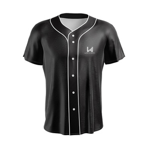 Camiseta de Béisbol Personalizada con Nombre y Logotipo del Equipo para Mujer, Unisex, con Botones, Impresión por Transferencia de Calor, Tallas Grandes - Product Image 1