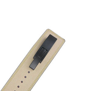 New Wholesale Customized Color Cowhide Power Lifting Belt 10mm Quick Release Lever <b>Fitness</b> <b>Safety</b> Power Lifting Belt Breathable - Product Image 2