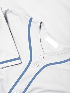 Camisetas de Béisbol con Botones, Manga Corta, Estilo Hipster, OEM, Uniformes Deportivos Hip Hop para Hombre, Camisetas de Béisbol Personalizadas al por Mayor - Product Image 3