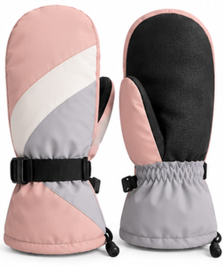 Mitaines de ski imperméables personnalisées avec doublure chaude pour le sport et les commandes en gros, mitaines de neige noires pour hommes et femmes - Product Image 1