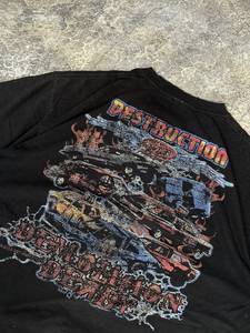 Camiseta de Hombre Oversize con Efecto Ácido y Desgastado, Estilo Urbano, Algodón Pesado, Borde Rústico, Estampado Gráfico - Product Image 2