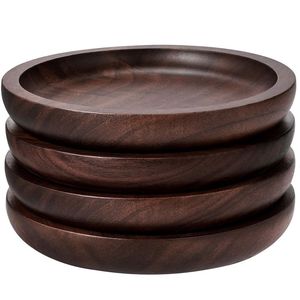 Wooden <b>Coasters</b> Natural Tableware Accessories For Coffee Tea <b>Glass</b> Cups Restaurant Hotel Kitchen Dining - Product Image 2