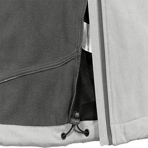 Veste softshell pour homme, imperméable, coupe-vent, à capuche, doublée en polaire, pour la randonnée et le camping, gris clair - Product Image 4
