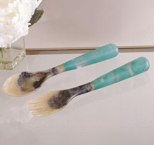 Couverts en résine, couverts blancs, couverts noirs, couverts colorés, couverts imprimés, couverts design, couverts faits main, time 2 decor - Product Image 2