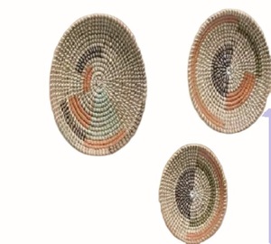 Handmade <b>Rattan</b> <b>Wall</b> Hanging Decor Circular Abstract Geometric Bohemian Tapestry Multi Piece Set Living Room Nature Theme - Product Image 4