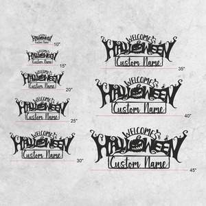 Décoration murale d'accueil d'Halloween personnalisée en métal, panneau suspendu personnalisé, parfait pour la maison, la chambre, la porte, la fête et la décoration de cadeaux - Product Image 6