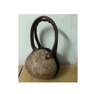Premier fournisseur vietnamien élégant sac rond en rotin avec poignée en cuir et logo personnalisé pour les femmes sac de nuit quotidien cadeaux - Product Image 2