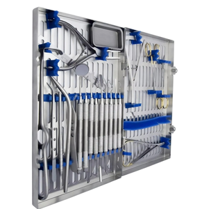 Juego de Instrumentos Quirúrgicos Dentales de 33 Piezas, Kit de Implantes, Herramientas de Cirugía Oral, Certificación CE Clase I, Manual, Plateado - Product Image 2
