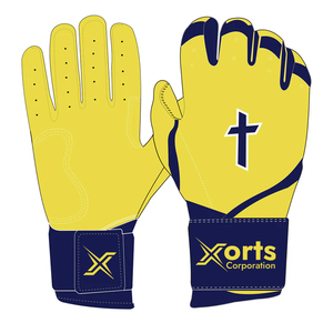 High Quality Custom Bruce Bolt Left/Right Woven Long Cuff Style Batting Gloves Spandex/Polyester Baseball Training XXL - Product Image 4