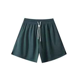 Shorts Bermuda pour Hommes en Coton 100% Écologique, Solides, Non-tissés, Taille Haute, avec Cordon de Serrage, Décontractés - Product Image 2