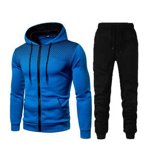 Survêtement d'entraînement personnalisé OEM 2025 pour homme, respirant, 100 % polyester, col montant, demi-fermeture éclair, manches longues - Product Image 2