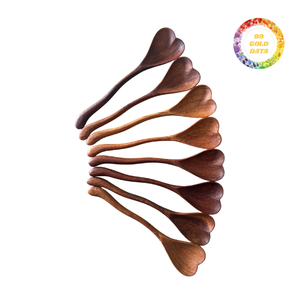 ไม้พายและช้อนไม้ออร์แกนิกเป็นมิตรต่อสิ่งแวดล้อมเครื่องใช้สำหรับทำอาหาร - Product Image 1