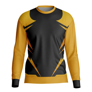 เสื้อยืดแขนยาวผู้ชายสไตล์ลำลองหลวมๆ สำหรับฤดูใบไม้ผลิและฤดูใบไม้ร่วง คอปกกลมติดกระดุม สีพื้น เสื้อคลุมแบบสวม - Product Image 3