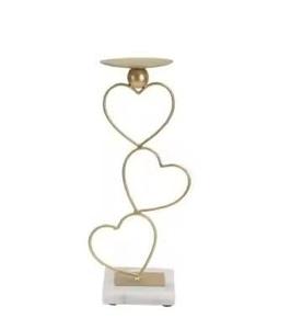 Porte-bougies décoratifs en fer avec revêtement en poudre marron pour la décoration de la maison Noël et Pâques Écologiques - Product Image 3