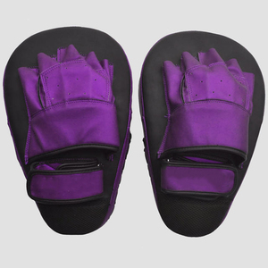 Pads de frappe en cuir véritable de haute qualité à séchage rapide pour MMA, Muay Thai, Kickboxing, Boxe – Équipement professionnel de protection pour les coups de frappe - Product Image 1