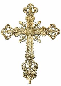 High End Antique Brass Cross For Church Prayer Room <b>Wall</b> Hanging And Spiritual Worship Decoration Item - Product Image 4