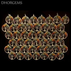 Colgante de Árbol de la Vida Hecho a Mano con Piedras Naturales Atractivas, Gemas y Piedras Mixtas de Metal para Joyería, Abalorios Encantadores Hechos a Mano - Product Image 6