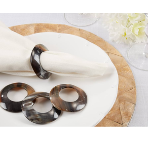 Customised Buffalo Horn Napkin <b>Ring</b> for Dinning Table Wedding Decoration Accessories With High Quality & Best Price - Product Image 5