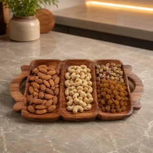 Plateau de service en bois pour fruits secs, idéal pour les occasions festives et les réceptions, à prix bas - Product Image 1