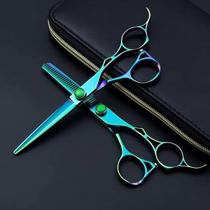 Tijeras de Peluquería Profesionales de Acero Inoxidable con Cuchillas Afiladas, Ecológicas, Ligeras, para un Corte de Cabello Suave y Preciso, Estilismo de Salón - Product Image 5