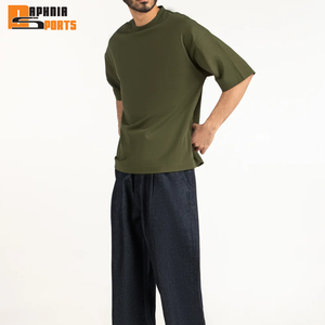 Camisetas de Verano para Hombre, 100% Algodón, Tejido de Punto, Formales, Transpirables, Ecológicas, MOQ Bajo, Proveedor Mayorista de Alta Calidad, Personalizadas - Product Image 2