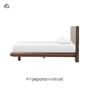 Lit en bois moderne de qualité professionnelle en acajou et cadre de lit king size pour mobilier de chambre d'hôtel de villégiature - Upin - Product Image 6