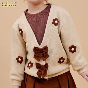 ชุดเดรสเด็กผู้หญิงลายดอกถักนิตติ้ง ทรงเอไลน์ ผ้าฝ้าย 100% คอกลม สไตล์ลำลอง ตกแต่งด้วยการเย็บมือ เป็นมิตรกับสิ่งแวดล้อม ODM-DR4540 - Product Image 3