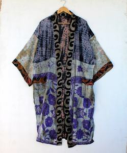 Kimono Tie & Dye de nueva llegada | Kimono Ombre Dye | Ropa de salón de Albornoz | Bata de noche de algodón | Kimono de playa - Product Image 5