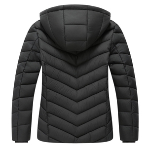 Windproof Warm Zipper Solid Color Winter Wear <b>Women</b> <b>Puffer</b> <b>Jacket</b> Top Selling Fashion <b>Women</b> <b>Waterproof</b> <b>Puffer</b> <b>Jackets</b> - Product Image 5