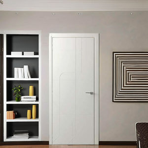 Offre spéciale Design moderne pour l'extérieur Modèle 3D en bois Taille personnalisée PVC MDF Coulissante principale Style ouvert Hôtels à traction-poussoir pour appartements - Product Image 3