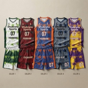 Tenue de basket-ball fabriquée en usine OEM, ensemble maillot et short pour équipe sportive, sans manches, col en V, unisexe - Product Image 4