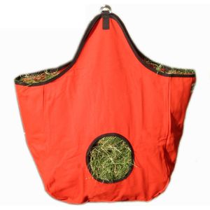 Canvas Horse Hay Bag <b>Slow</b> Feed Durable Hay <b>Feeder</b> Round Opening Stable Feeding Bag Heavy Duty Horse Use Bag - Product Image 1