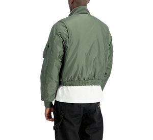 Manufacturer <b>Vintage</b> Cropped <b>Bomber</b> <b>Jacket</b> High Quality Custom Logo Men's Nylon Flight <b>Jacket</b> - Product Image 6